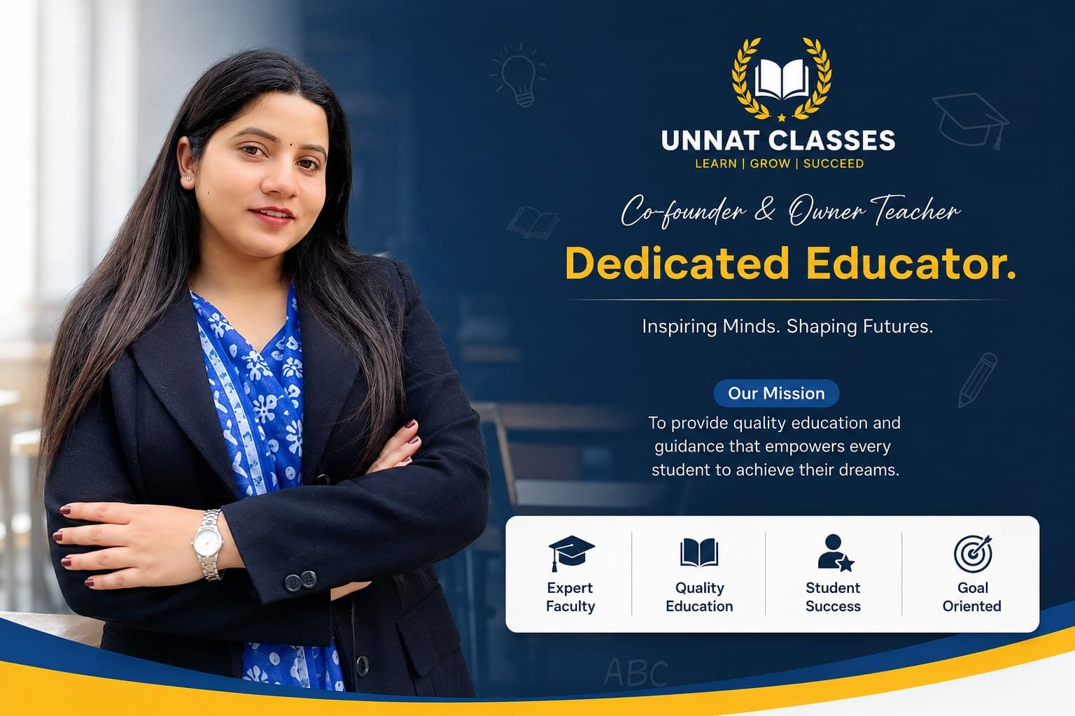 Tanuja Singh — Founder & Owner Teacher, Unnat Classes
